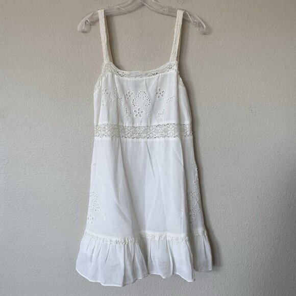 NWT ZARA Women Size M Medium Embroidered Dress 0881/130 White New - Picture 7 of 14